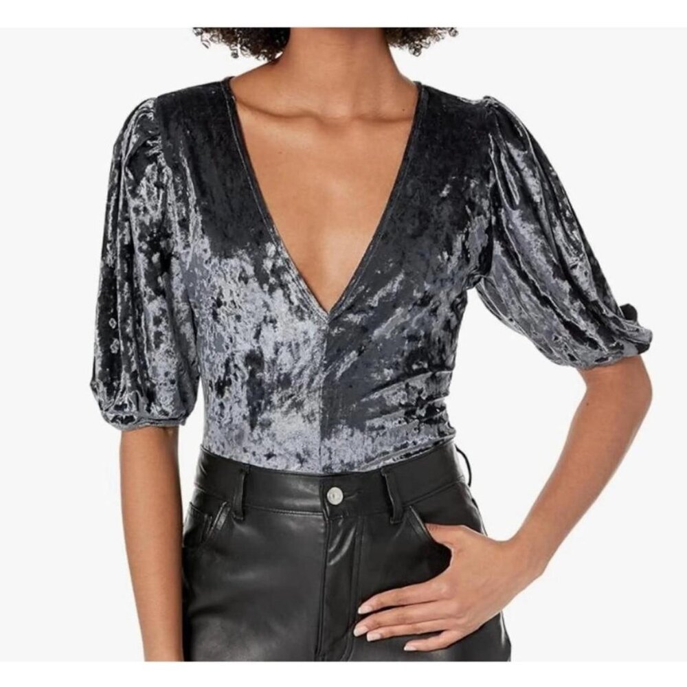 Free People (Intimately) crushed velvet bodysuit